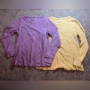 Natural Reflections Tan and Purple Top
